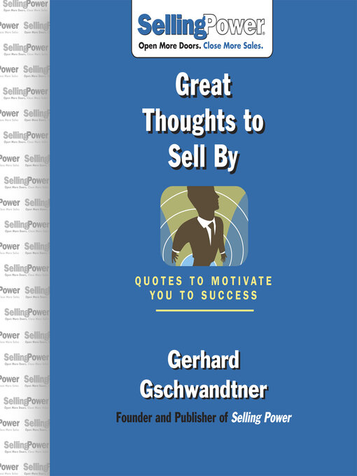 Title details for Great Thoughts to Sell By by Gerhard Gschwandtner - Available
